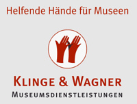 Logo der Firma KLINGE & WAGNER Museumsdienstleistungen - dieser Link &ouml;ffnet ein neues Fenster.