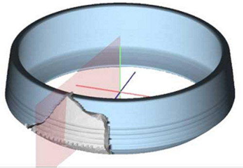 Rekonstruiertes 3D-Modell Rekonstruiertes 3D-Modell